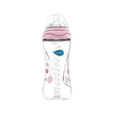 BIBERON STEP 1+2 ANTICOLIC LATTICE ROSA 300 ML