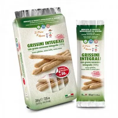 IL PANE DI ANNA GRISSINI INTEGRALI SENZA LATTE 200G IL PANE DI ANNA GRISSINI INTEGRALI SENZA LATTE 200G