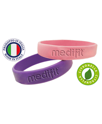 MEDIFIT BRACCIALETTO  PROFUMANTE SGRADITO ALLE  ZANZARE REGOLABILE ADULTO