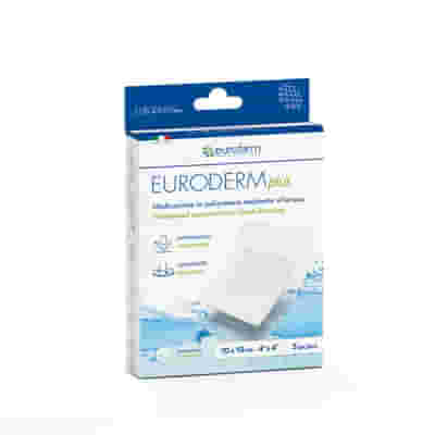 MEDICAZIONE STERILE IMPERMEABILE IN POLIURETANO EURODERM PLUS 10X25CM 3 PEZZI