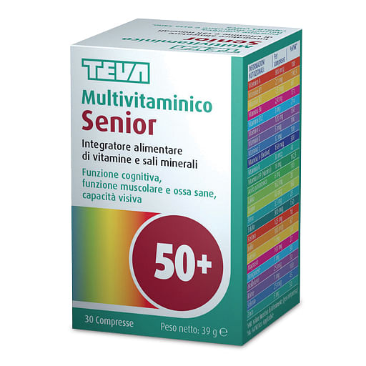 Multivitaminico Senior Teva 30 Compresse 39 G