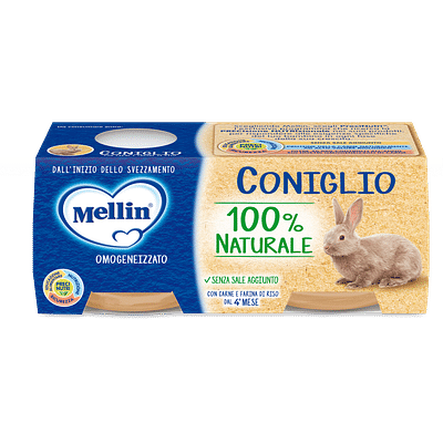 MELLIN OMOGENEIZZATO CONIGLIO 2 X 80 G