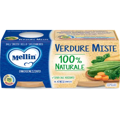 MELLIN OMOGENEIZZATO VERDURE MISTE 2 X 80 G MELLIN OMOGENEIZZATO VERDURE MISTE 2 X 80 G