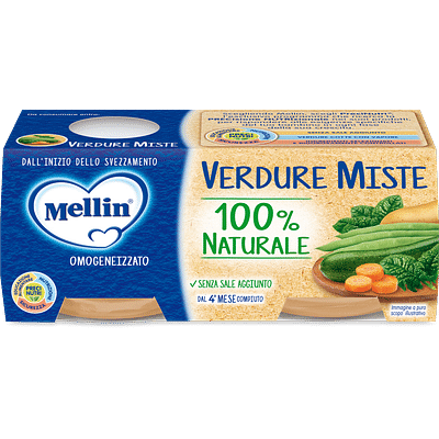 MELLIN OMOGENEIZZATO VERDURE MISTE 2 X 80 G