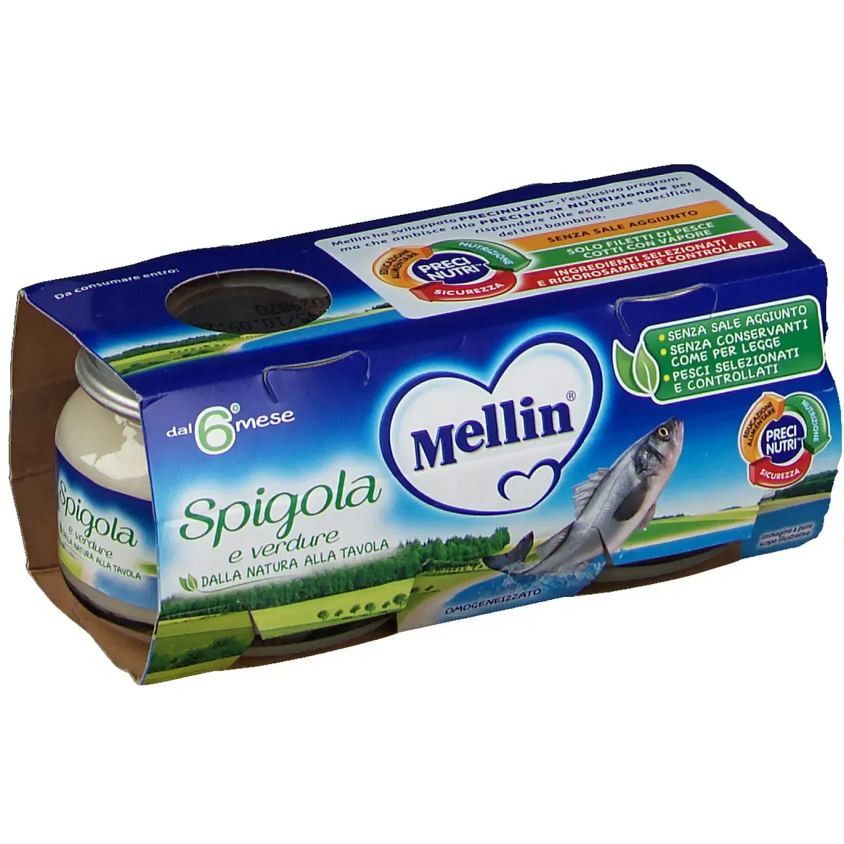 Mellin Omog Spigola 2 X 80 G