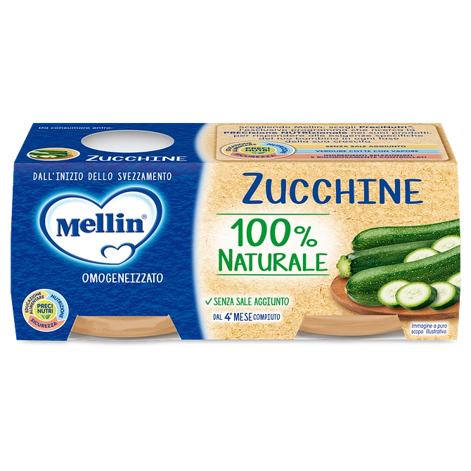 Mellin Omogeneizzato Zucchine 2 X 80 G