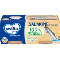 MELLIN OMOGENEIZZATO SALMONE 2 X 80 G
