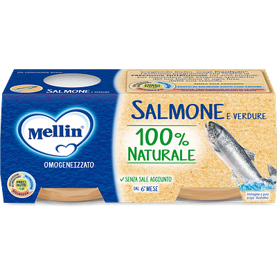 MELLIN OMOGENEIZZATO SALMONE 2 X 80 G