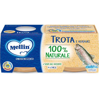 MELLIN OMOGENEIZZATO TROTA 2 X 80 G