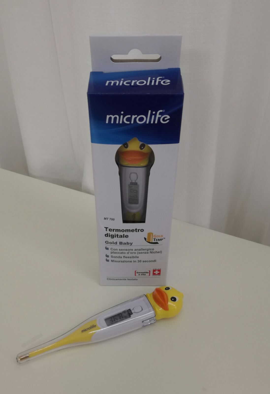 GOLD BABY TERMOMETRO FLEX PUNTA FLESSIBILE 30 SECONDI PAPERA