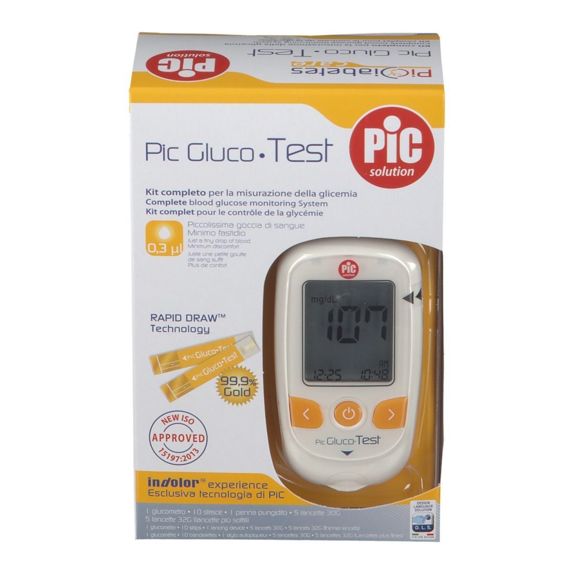 PIC GLUCOTEST KIT GLUCOMETRO