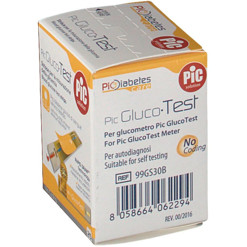 STRISCE MISURAZIONE GLICEMIA PIC GLUCOTEST 25 PEZZI