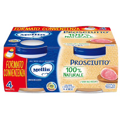 MELLIN OMOGENEIZZATO PROSCIUTTO 4 X 80G