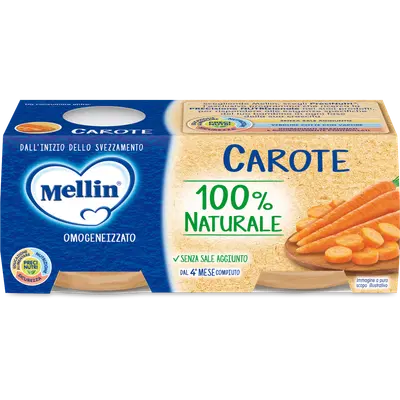MELLIN OMOGENEIZZATO CAROTE 2 X 80 G MELLIN OMOGENEIZZATO CAROTE 2 X 80 G