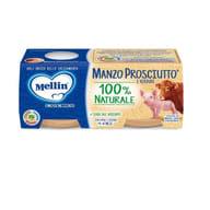 MELLIN OMOGENEIZZATO MANZO PROSCIUTTO CON VERDURE 2 PEZZI X 120 G