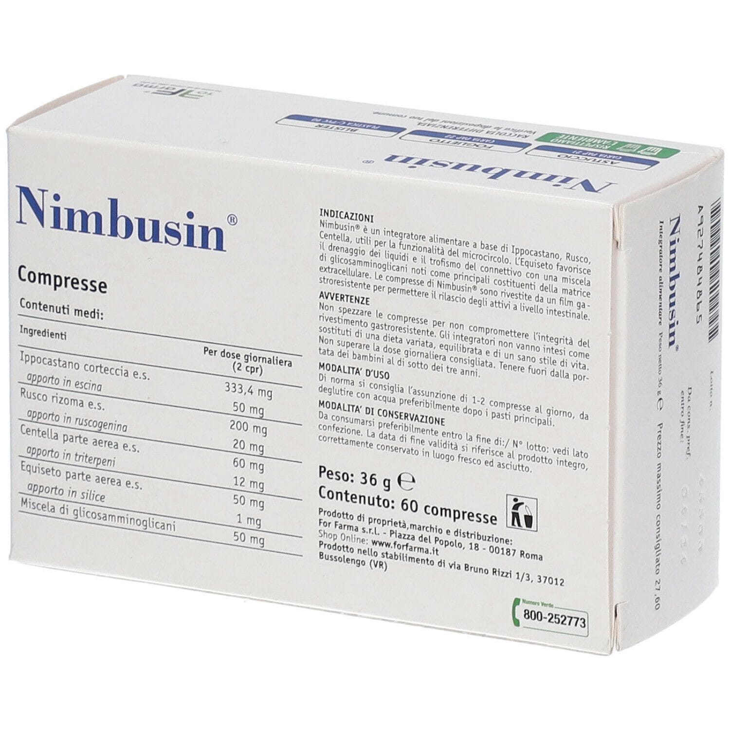 NIMBUSIN 60 COMPRESSE