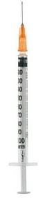 Siringa Per Insulina Extrafine 1 Ml 100 Ui Ago Removibile 26 Gauge 0,45 X12 Mm 1 Pezzo
