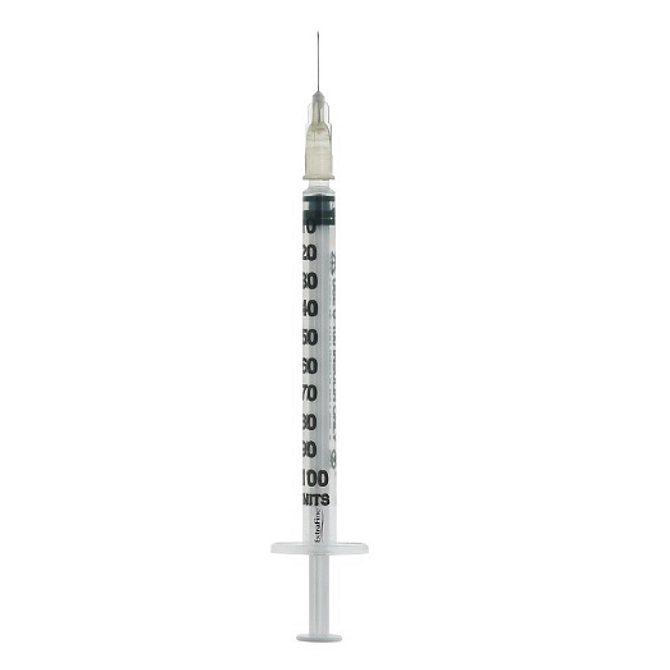 Siringa Per Insulina Extrafine 1 Ml 100 Ui Ago Removibile 27 Gauge 0,40 X12 Mm 1 Pezzo