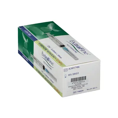 SIRINGA IPODERMICA EXTRAFINE 2,5 CC G23 0,60X30 10 PEZZI SIRINGA IPODERMICA EXTRAFINE 2,5 CC G23 0,60X30 10 PEZZI