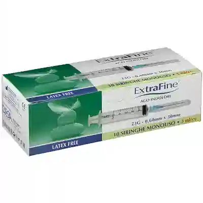 SIRINGA EXTRAFINE 5 ML GAUGE 23 0,60X30MM 10 PEZZI
