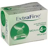AGO PER PENNA DA INSULINA EXTRAFINE GAUGE 32 4 MM 100 PEZZI