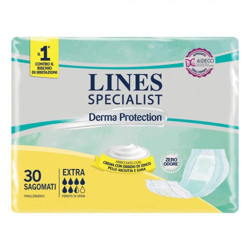 LINES SPECIALIST DERM PANNOLONE SAGOMATO EXTRA 30 PEZZI
