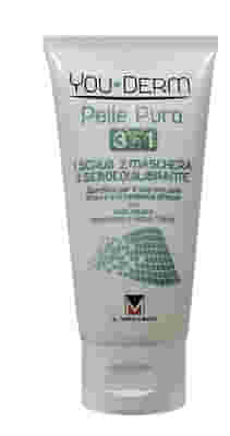 YOUDERM PELLE PURA 3 IN 1 SCRUB MASCHERA SEBOREGOLATORE 75 ML