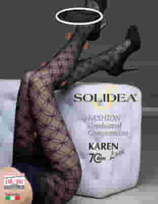 KAREN LACE 70 COLLANT FANTASIA NERO 1S