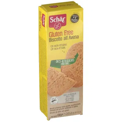 SCHAR BISCOTTI ALL'AVENA 2 BUSTE DA 65 G SCHAR BISCOTTI ALL'AVENA 2 BUSTE DA 65 G