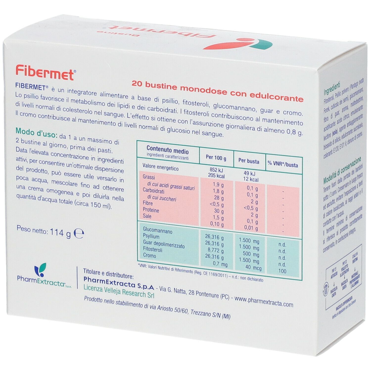 FIBERMET 20 BUSTINE
