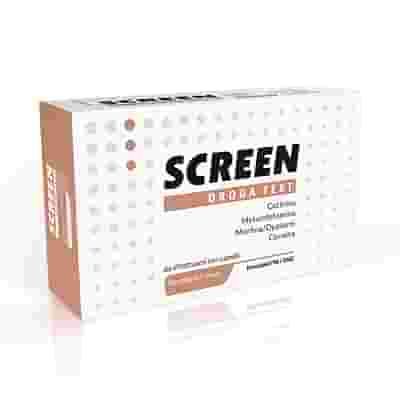 SCREEN DROGA TEST 4 SOSTANZE TRAMITE CAPELLI TEST ANTIDROGA CAPELLO