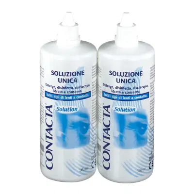 SOLUZIONE PER LENTI A CONTATTO CONTACTA 2 PEZZI 360 ML SOLUZIONE PER LENTI A CONTATTO CONTACTA 2 PEZZI 360 ML