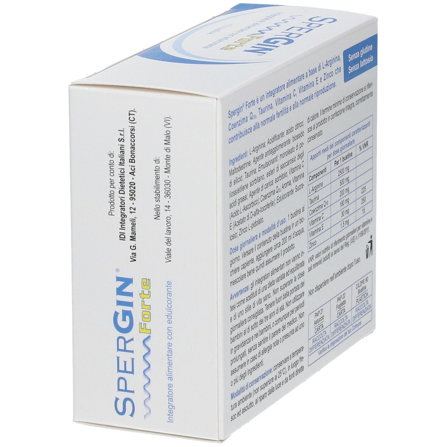 SPERGIN FORTE 12 BUSTINE