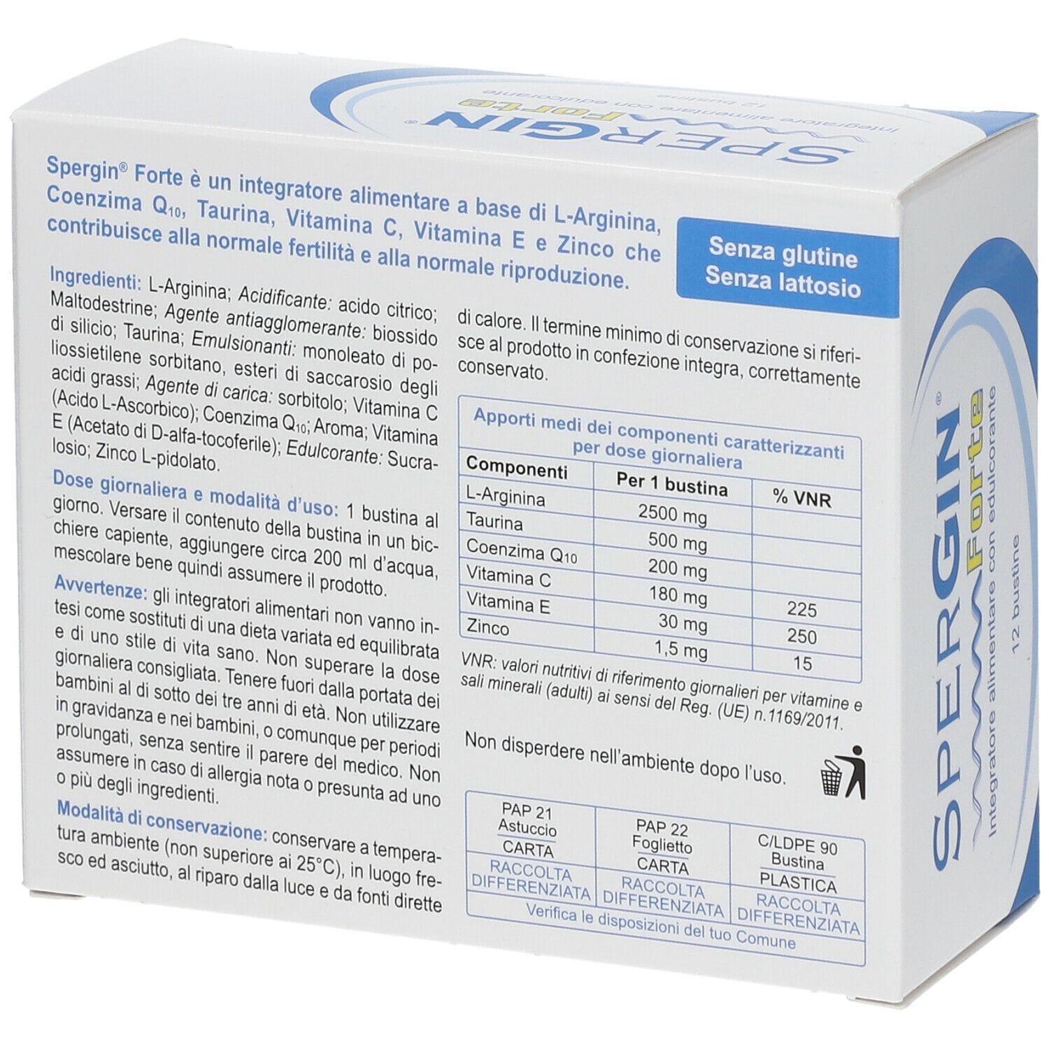 SPERGIN FORTE 12 BUSTINE