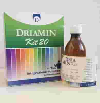 DRIAMIN KIT 20 FLACONE VUOTO CON MISURINO + ETICHETTA E FOGLIO ILLUSTRATIVO
