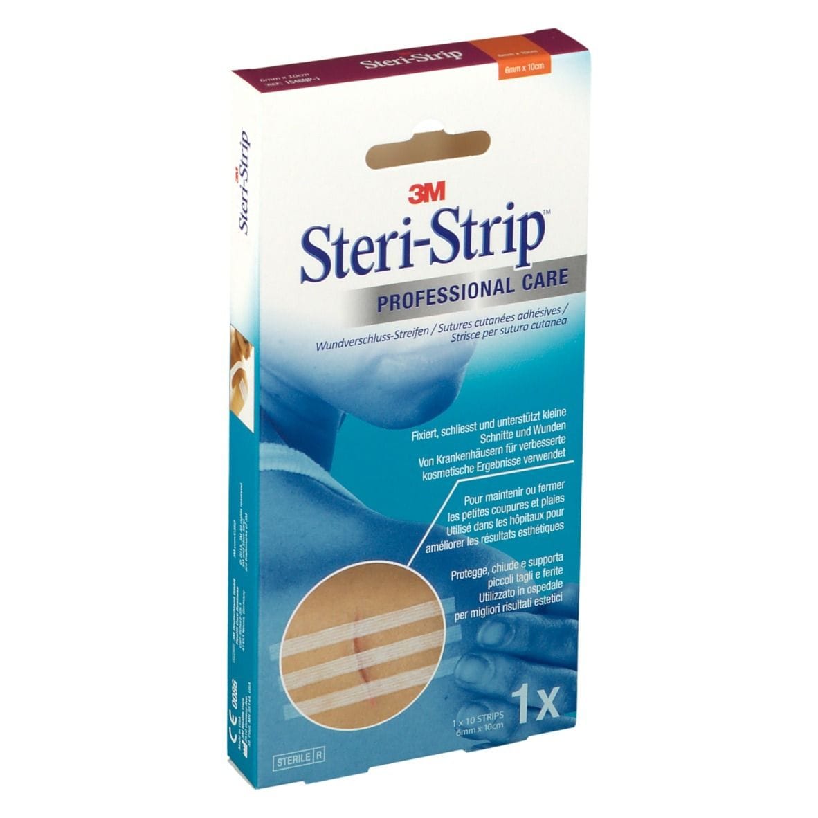 Cerotto Steri-Strip sutura cutanea 6x100mm, 10 pezzi