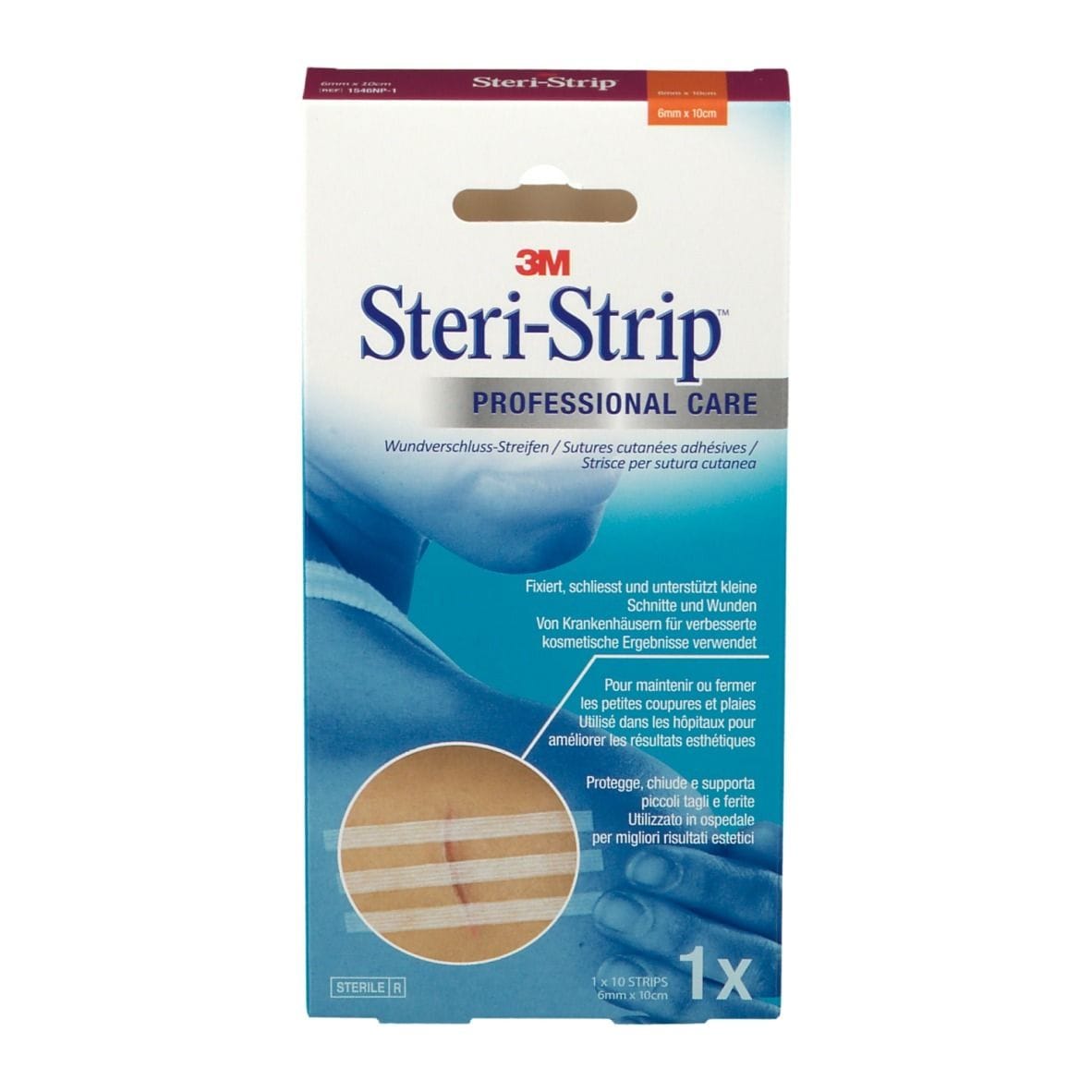Cerotto Steri-Strip sutura cutanea 6x100mm, 10 pezzi