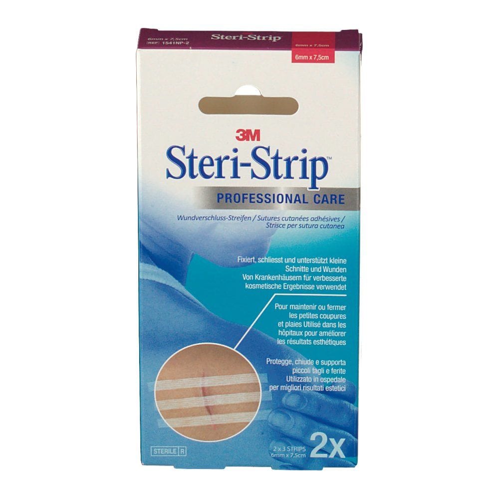 Cerotti sutura Steri-Strip adesivi sterili 6x75mm, 6 pz