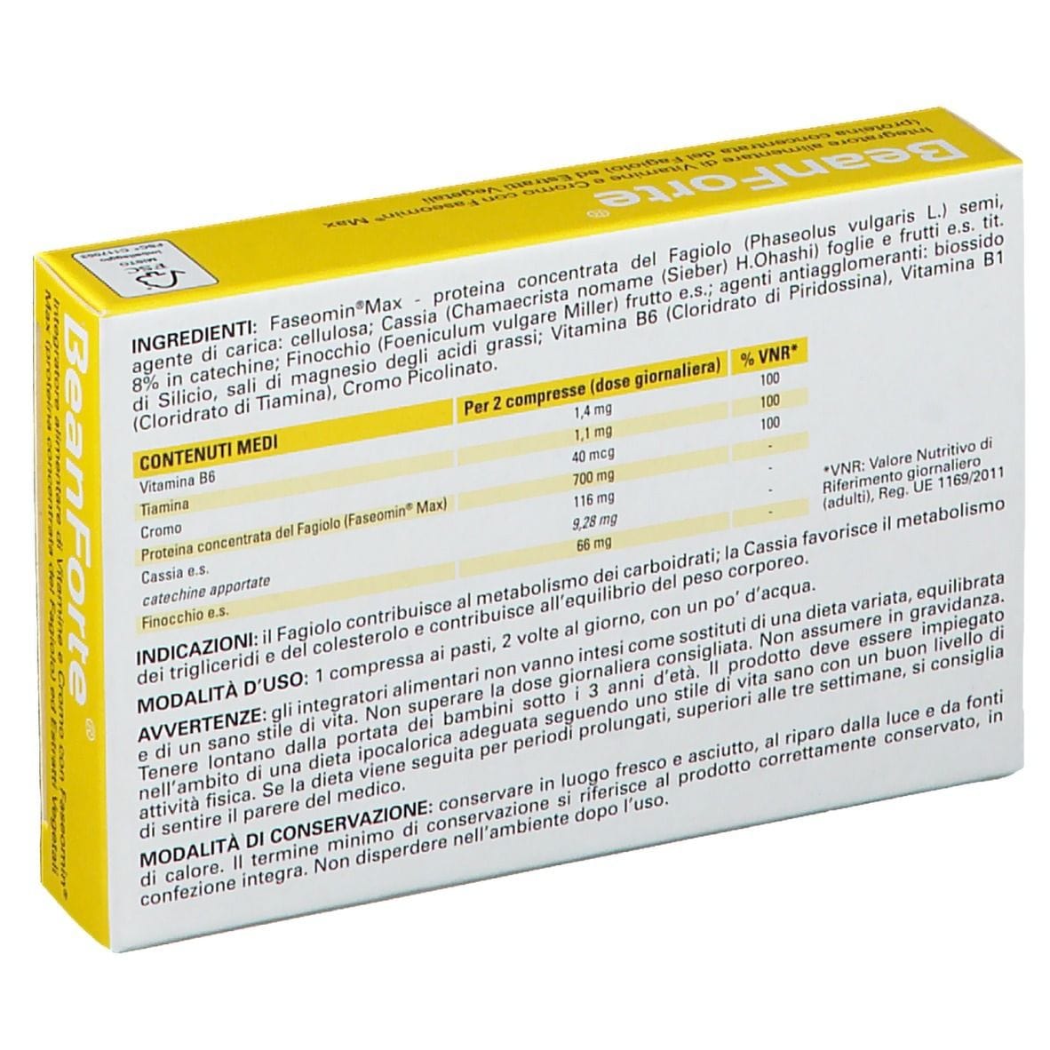 Integratore Bean Forte Named per il controllo del peso, 30 compresse