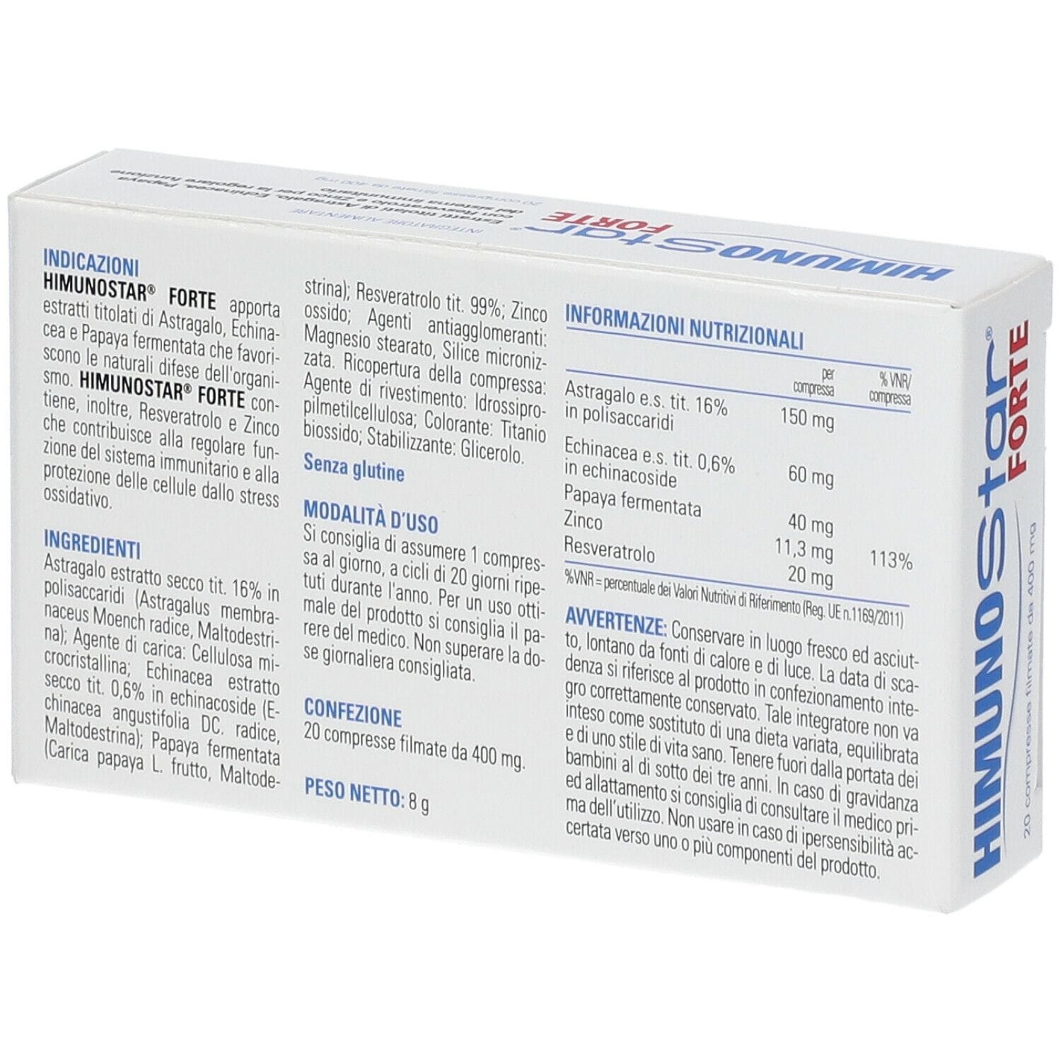 HIMUNOSTAR FORTE 20 COMPRESSE