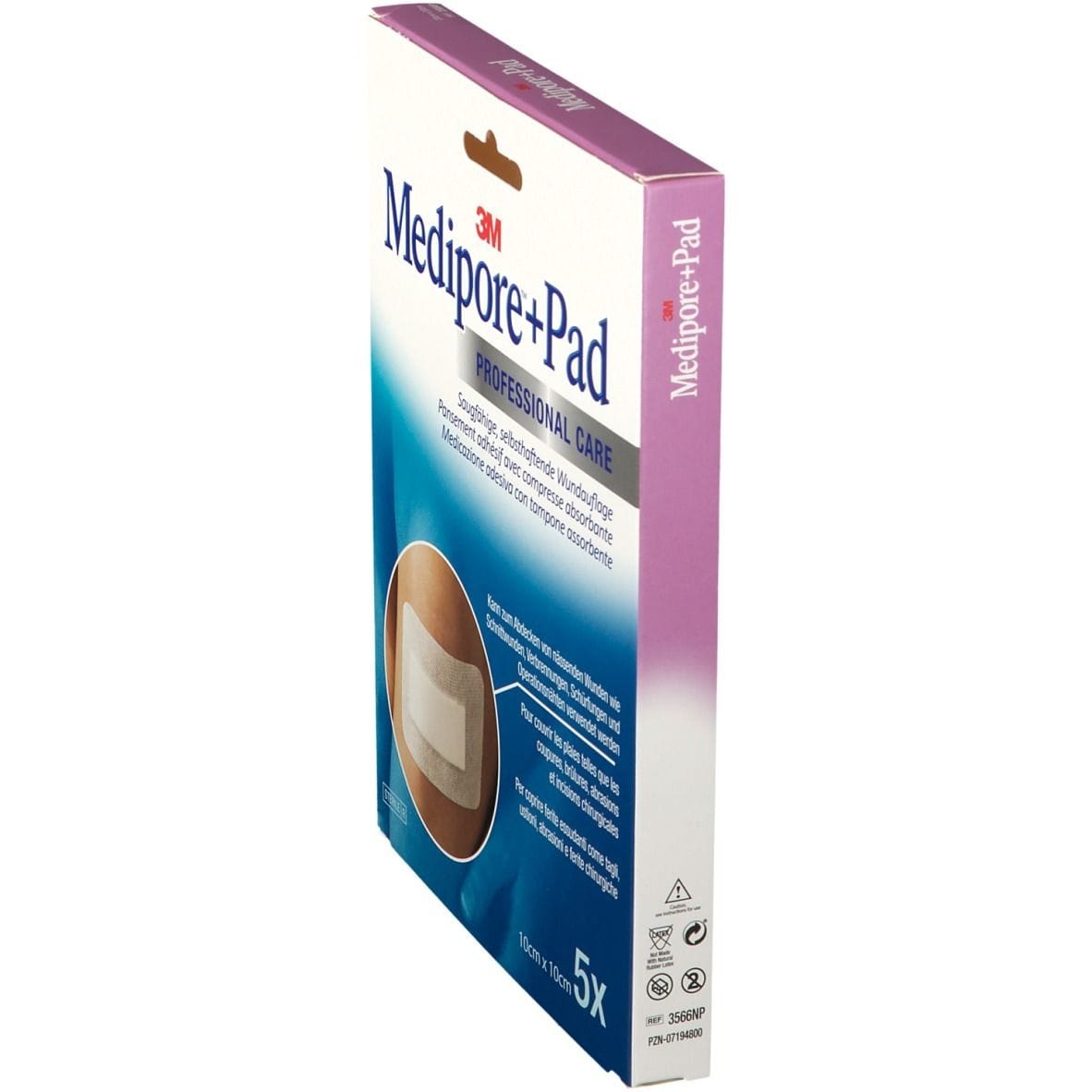 Medicazione sterile Medipore+Pad 10x10cm, confezione da 5