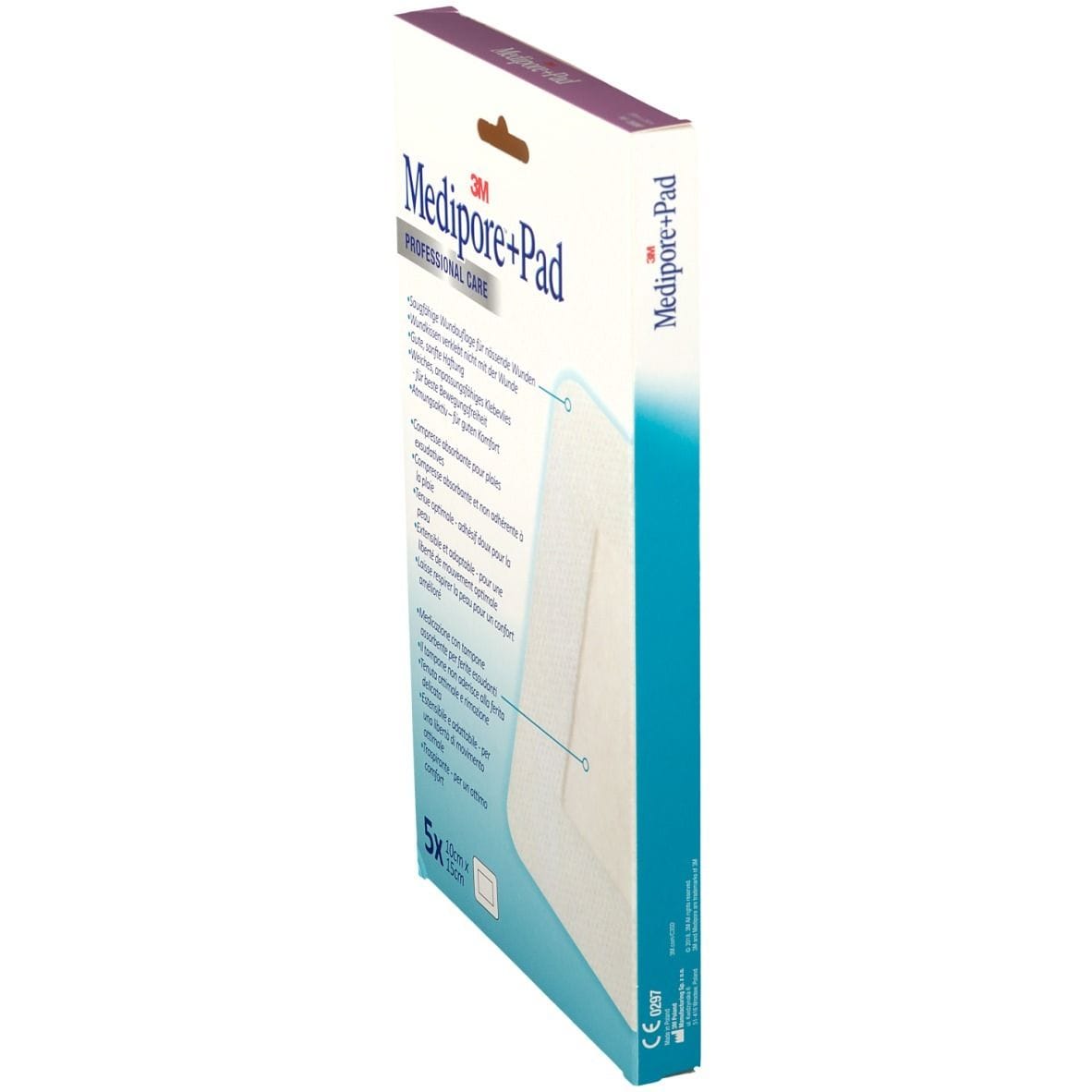 Medicazione sterile Medipore+Pad 10x15cm, 5 pezzi