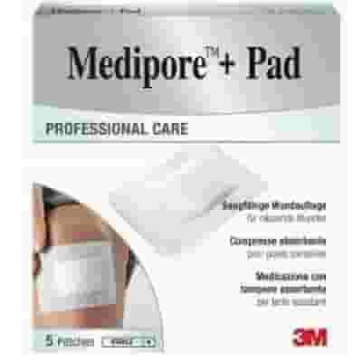 Medicazione sterile Medipore+Pad 10x20cm, 5 pezzi