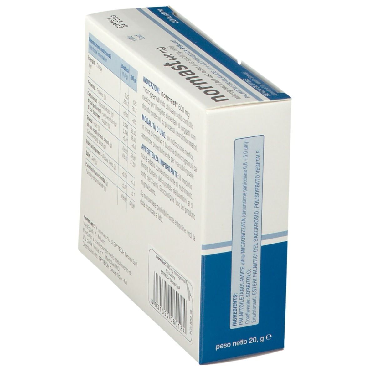 NORMAST 600 MG MICROGRANULI 20 BUSTINE