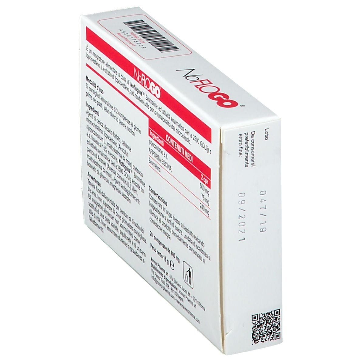 Integratore Noflogo per microcircolo, 20 compresse