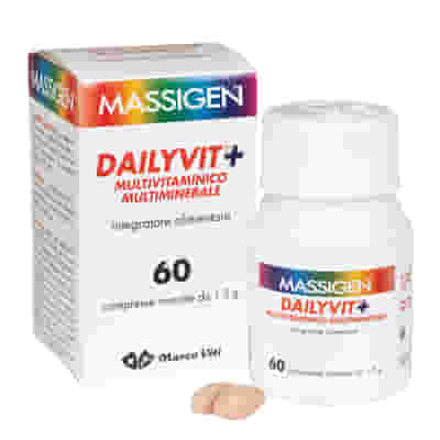 Integratore Massigen Dailyvit+ 12 Vitamine 11 Minerali, 60 cpr