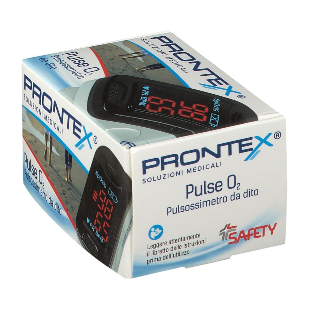 Saturimetro da dito Prontex Pulse O2, adulti e bambini
