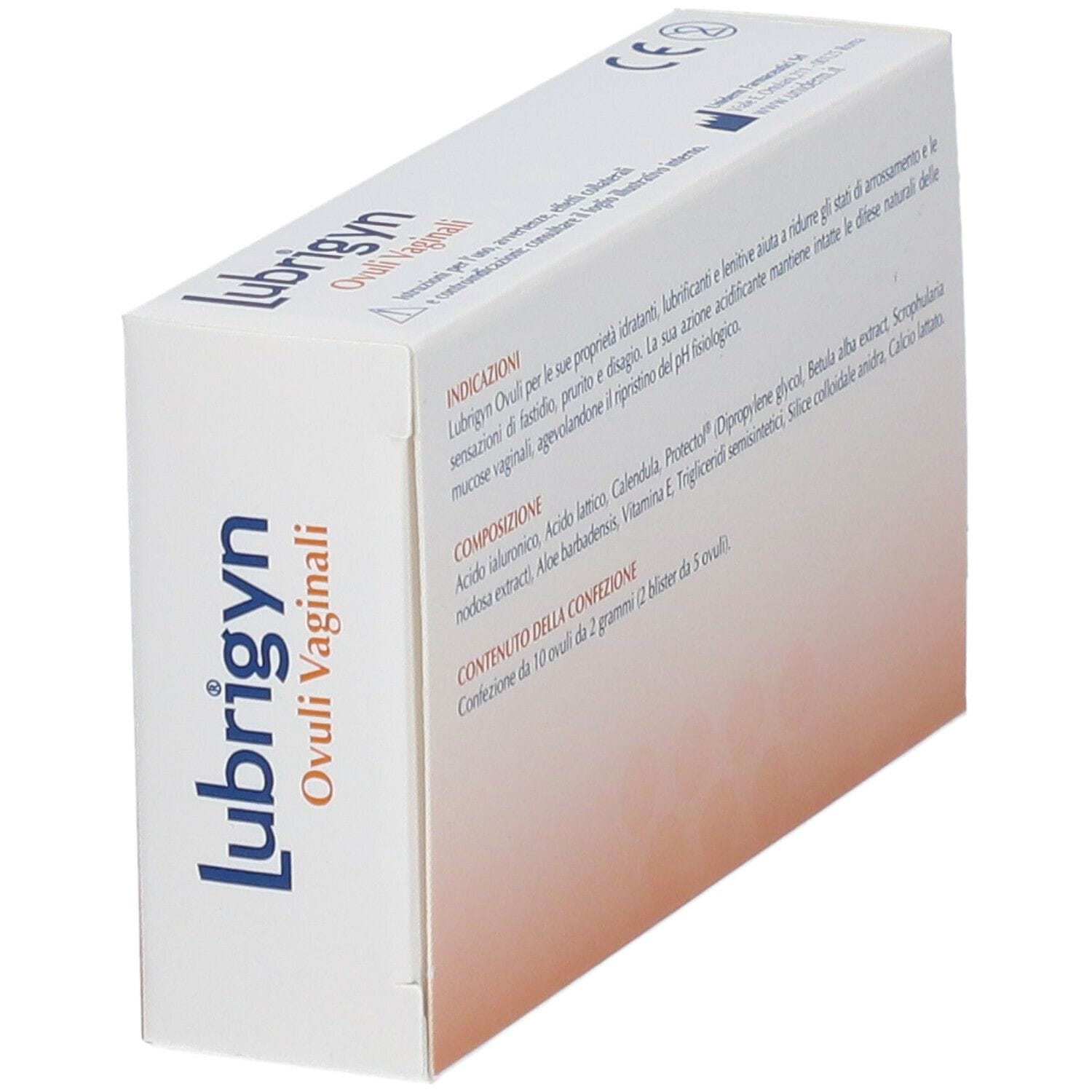 Lubrigyn ovuli vaginali idratanti e lubrificanti, 10 pz