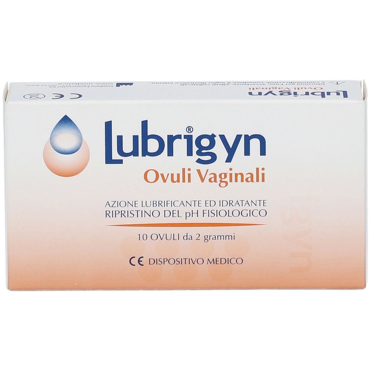 Lubrigyn ovuli vaginali idratanti e lubrificanti, 10 pz