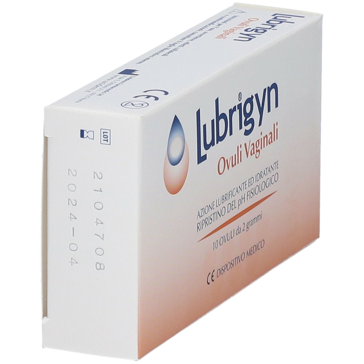 Lubrigyn ovuli vaginali idratanti e lubrificanti, 10 pz